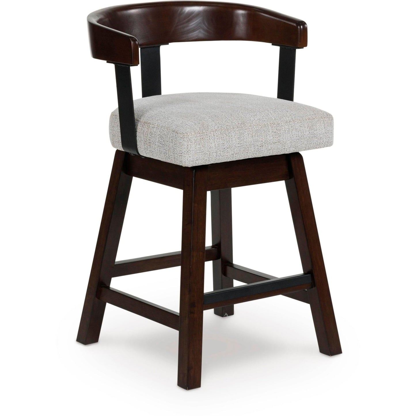 Signature Design by Ashley Haddigan D596 - 224 Upholstered Swivel Barstool - American Furniture of Slidell