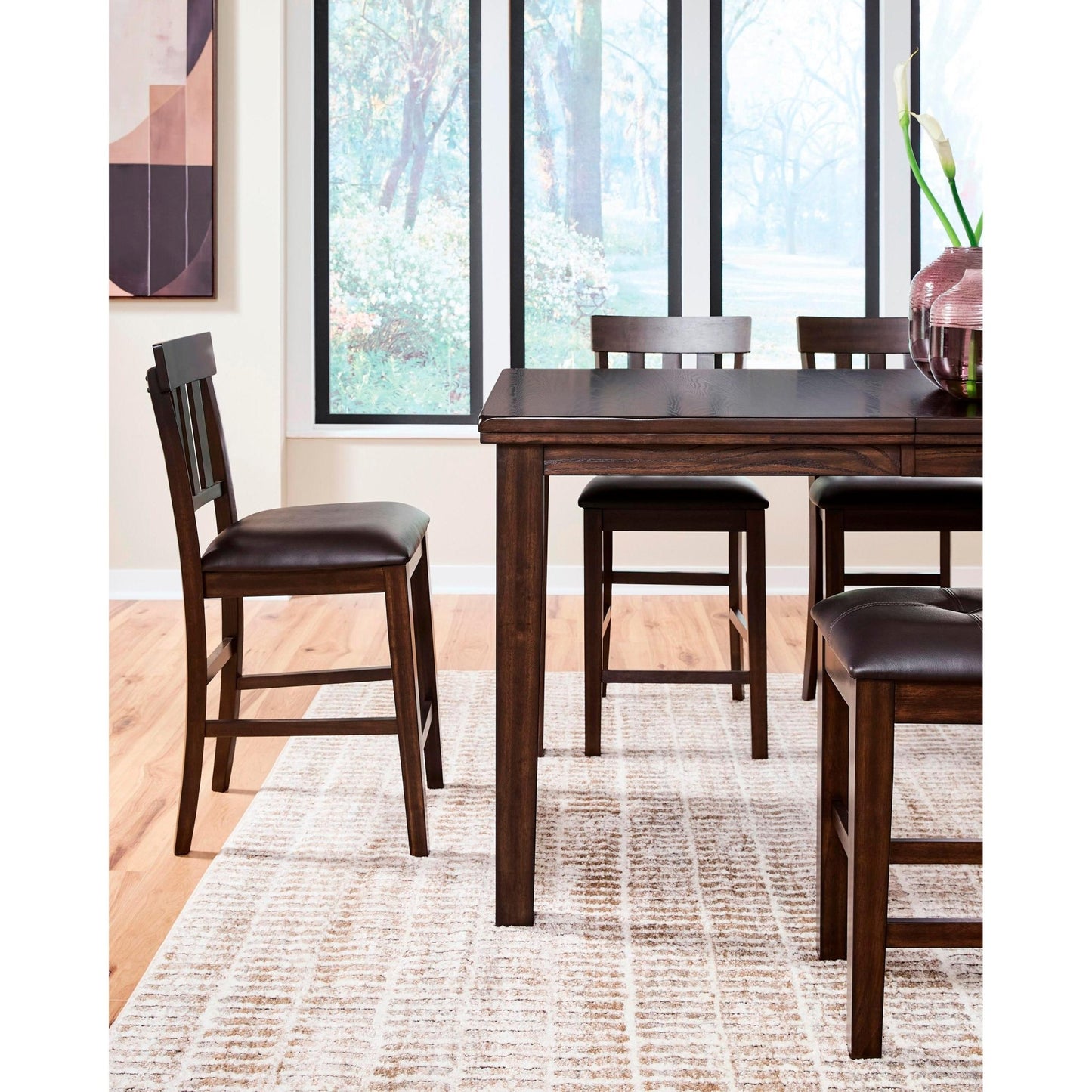 Signature Design by Ashley Haddigan D596 - 32 Dining Room Counter Butterfly Extension Table - American Furniture of Slidell