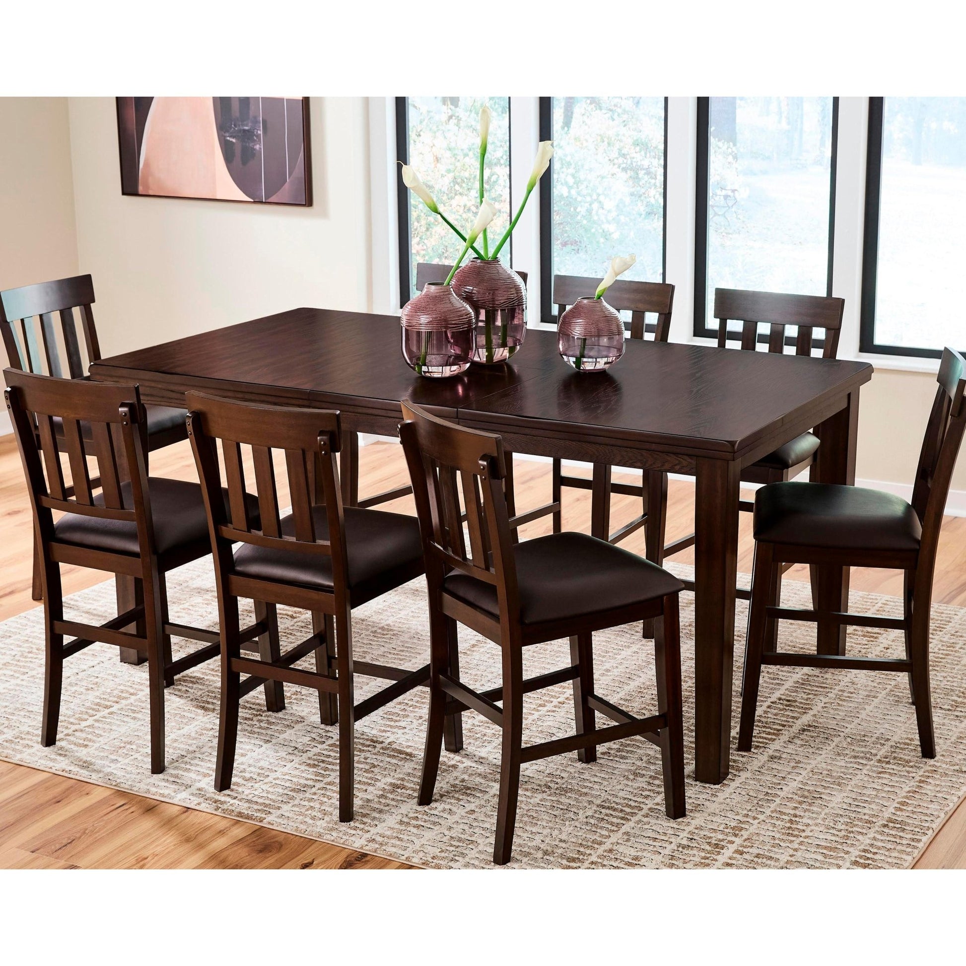 Signature Design by Ashley Haddigan D596 - 32 Dining Room Counter Butterfly Extension Table - American Furniture of Slidell