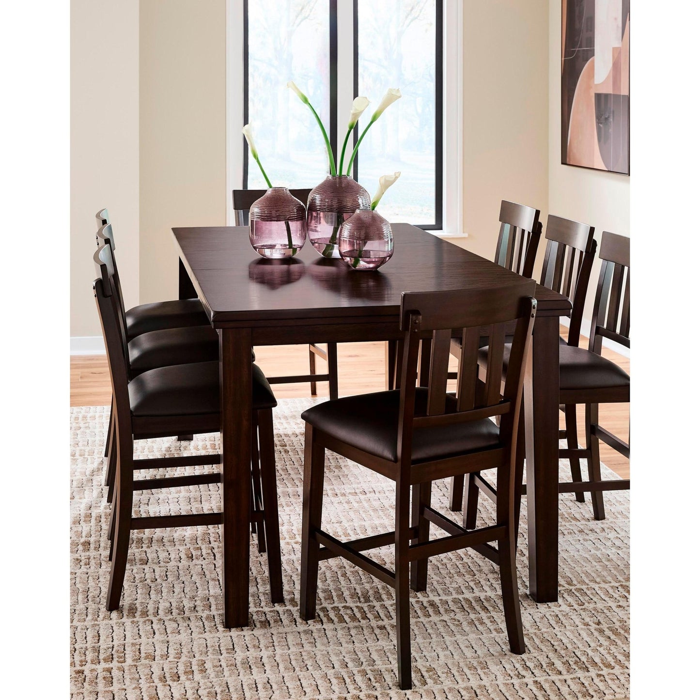 Signature Design by Ashley Haddigan D596 - 32 Dining Room Counter Butterfly Extension Table - American Furniture of Slidell