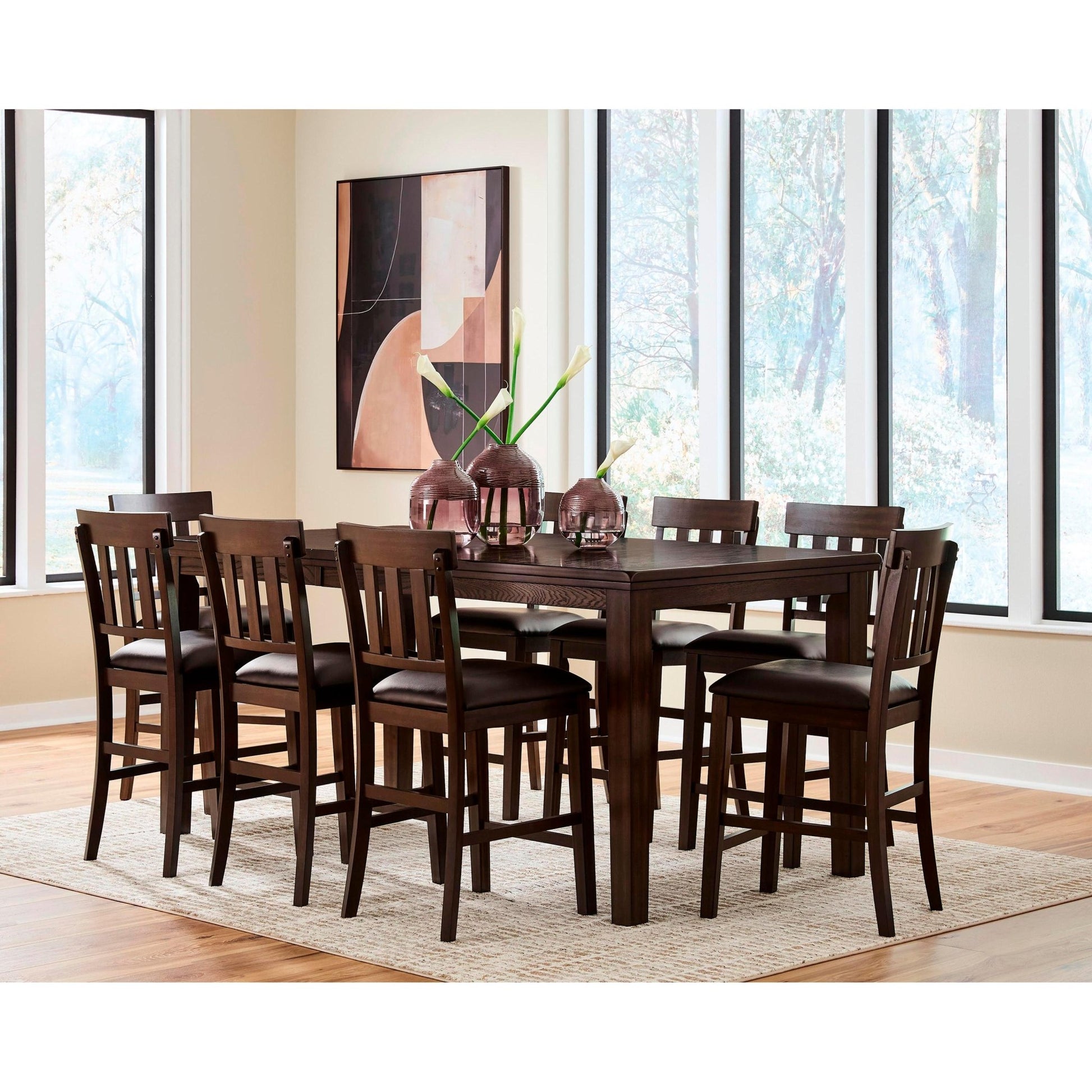 Signature Design by Ashley Haddigan D596 - 32 Dining Room Counter Butterfly Extension Table - American Furniture of Slidell