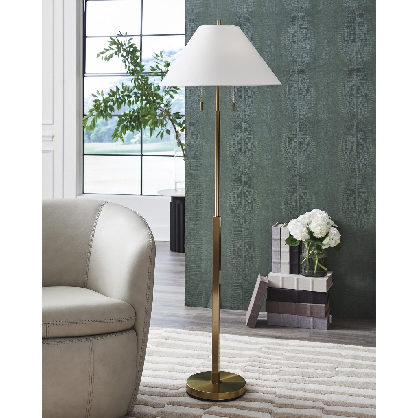Signature Design by Ashley Haigwood L208471 Metal Floor Lamp - American Furniture of Slidell