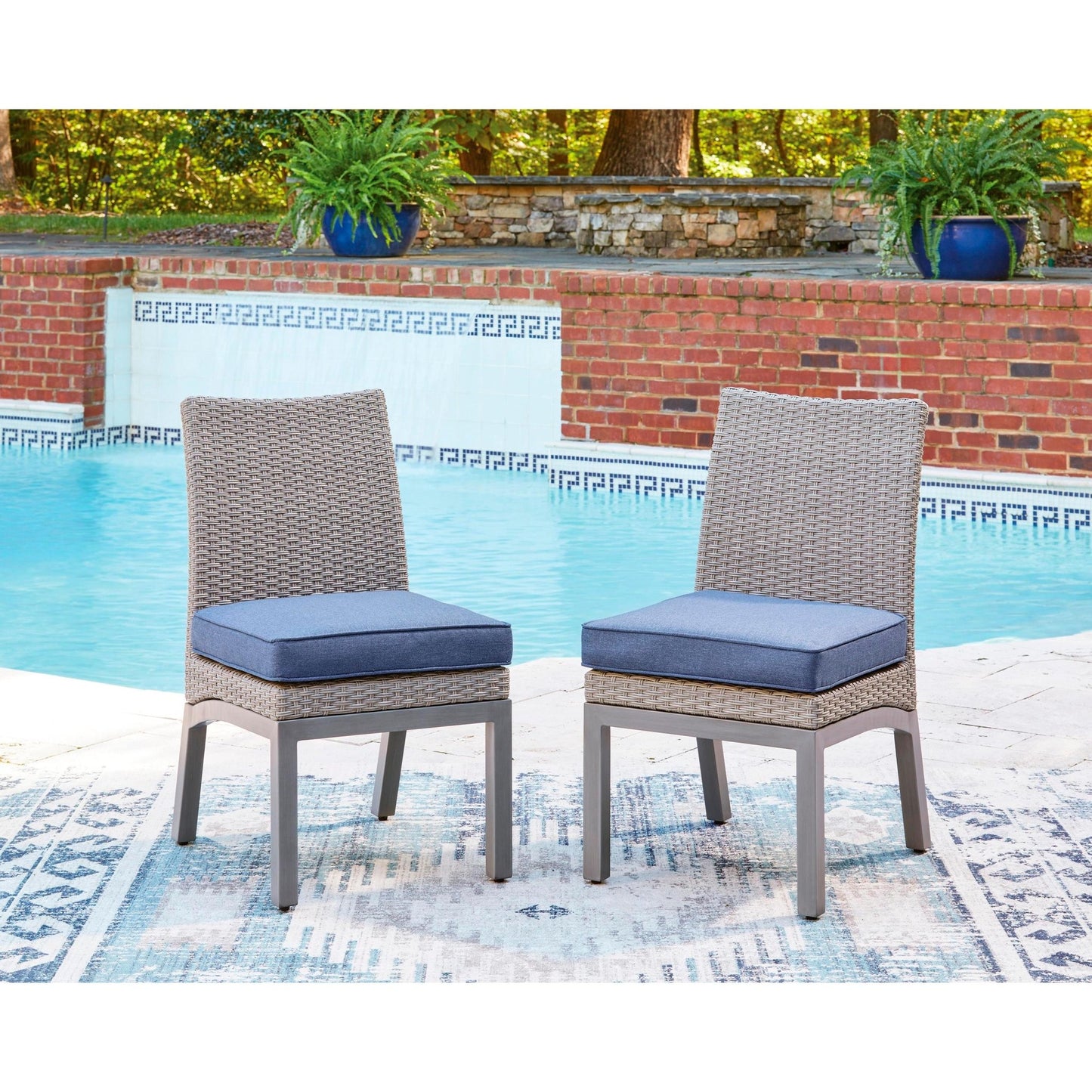 Signature Design by Ashley Half Moon Beach PCP418 - 601 Side Chair with Cushion - American Furniture of Slidell