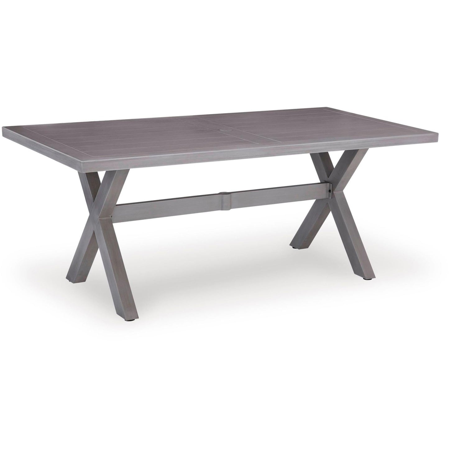 Signature Design by Ashley Half Moon Beach PCP418 - 625 Rectangular Dining Table with Umbrella Option - American Furniture of Slidell