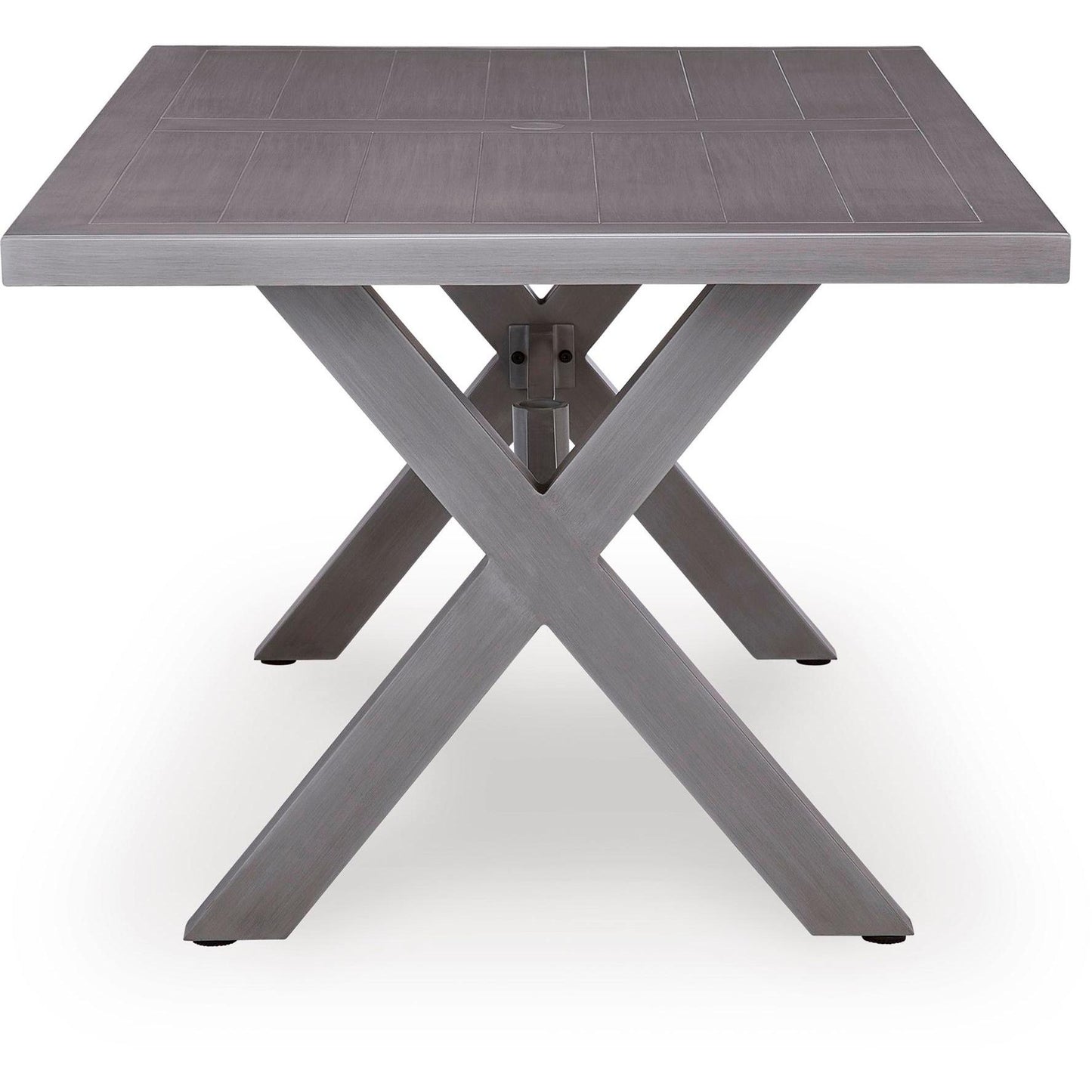 Signature Design by Ashley Half Moon Beach PCP418 - 625 Rectangular Dining Table with Umbrella Option - American Furniture of Slidell