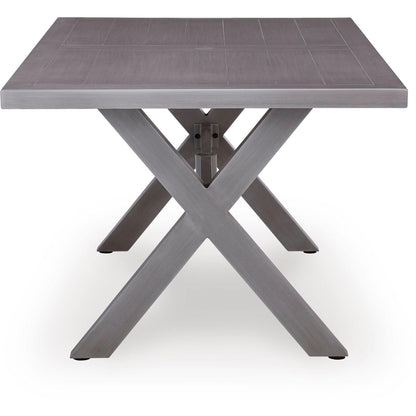 Signature Design by Ashley Half Moon Beach PCP418 - 625 Rectangular Dining Table with Umbrella Option - American Furniture of Slidell