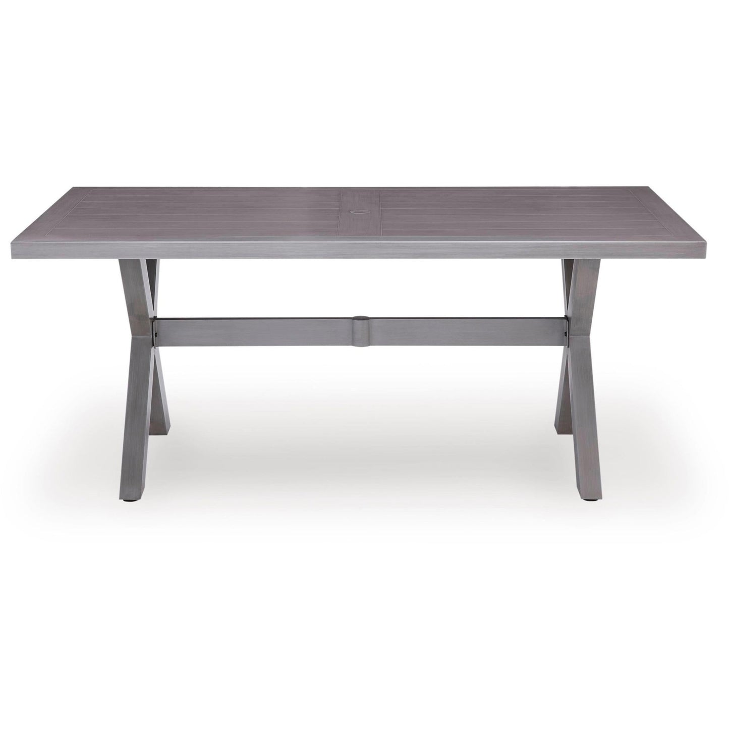 Signature Design by Ashley Half Moon Beach PCP418 - 625 Rectangular Dining Table with Umbrella Option - American Furniture of Slidell