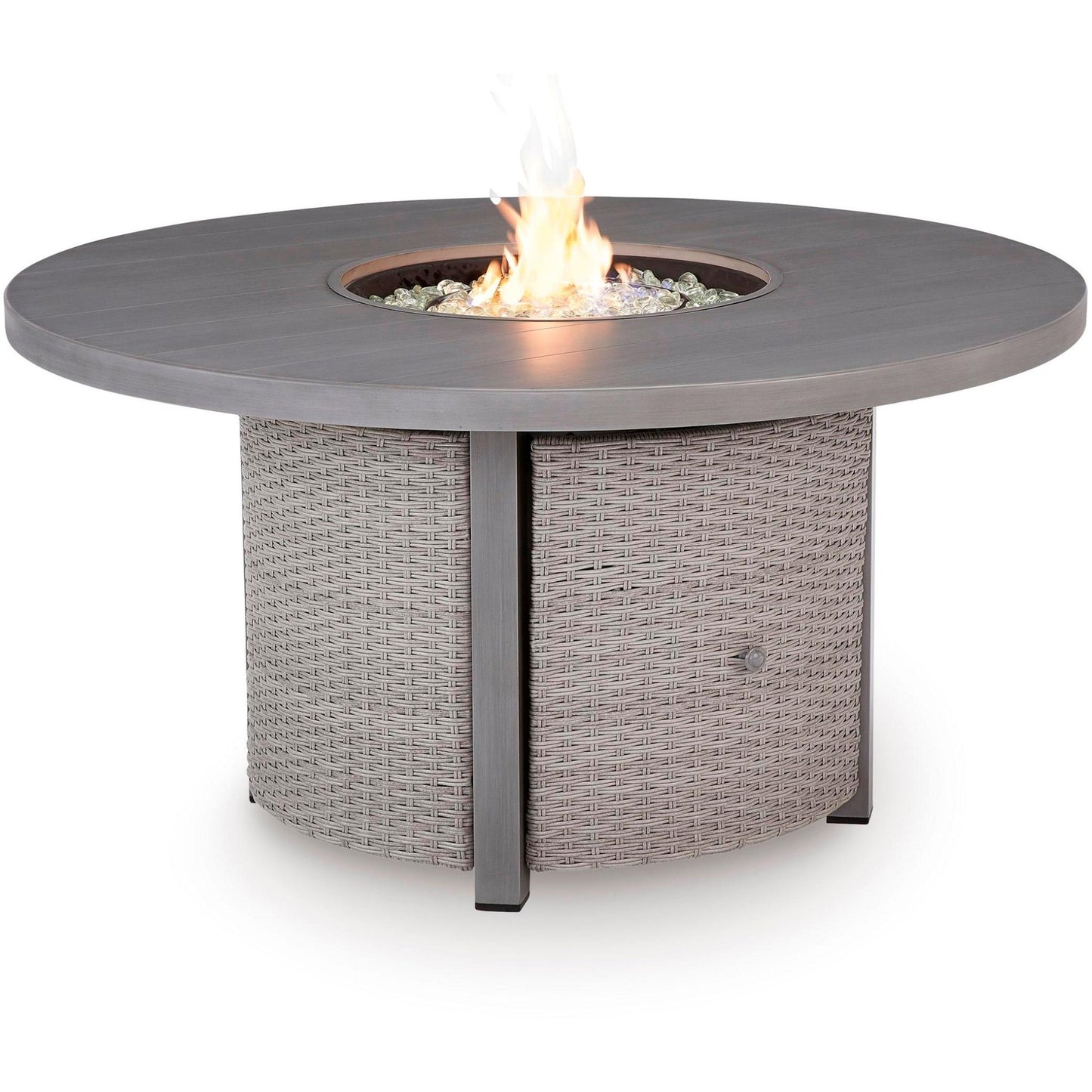 Signature Design by Ashley Half Moon Beach PCP418 - 776 Round Fire Pit Table - American Furniture of Slidell