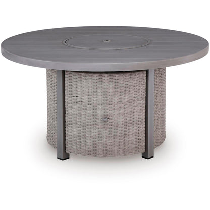 Signature Design by Ashley Half Moon Beach PCP418 - 776 Round Fire Pit Table - American Furniture of Slidell