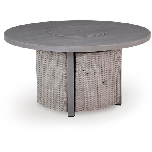 Signature Design by Ashley Half Moon Beach PCP418 - 776 Round Fire Pit Table - American Furniture of Slidell