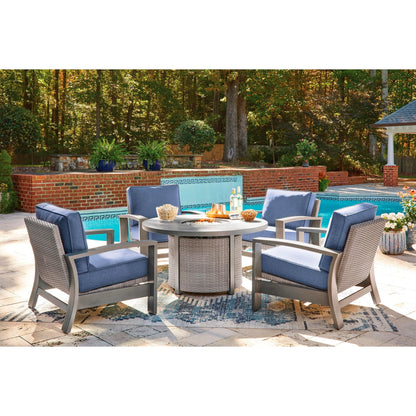 Signature Design by Ashley Half Moon Beach PCP418 - 776 Round Fire Pit Table - American Furniture of Slidell