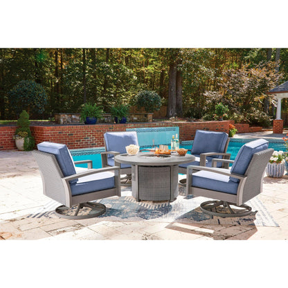 Signature Design by Ashley Half Moon Beach PCP418 - 821 Swivel Lounge with Cushion - American Furniture of Slidell