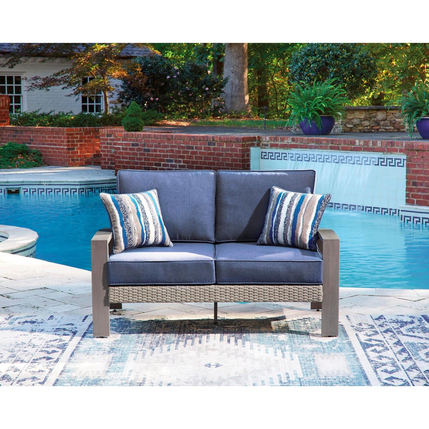 Signature Design by Ashley Half Moon Beach PCP418 - 835 Loveseat with Cushion - American Furniture of Slidell