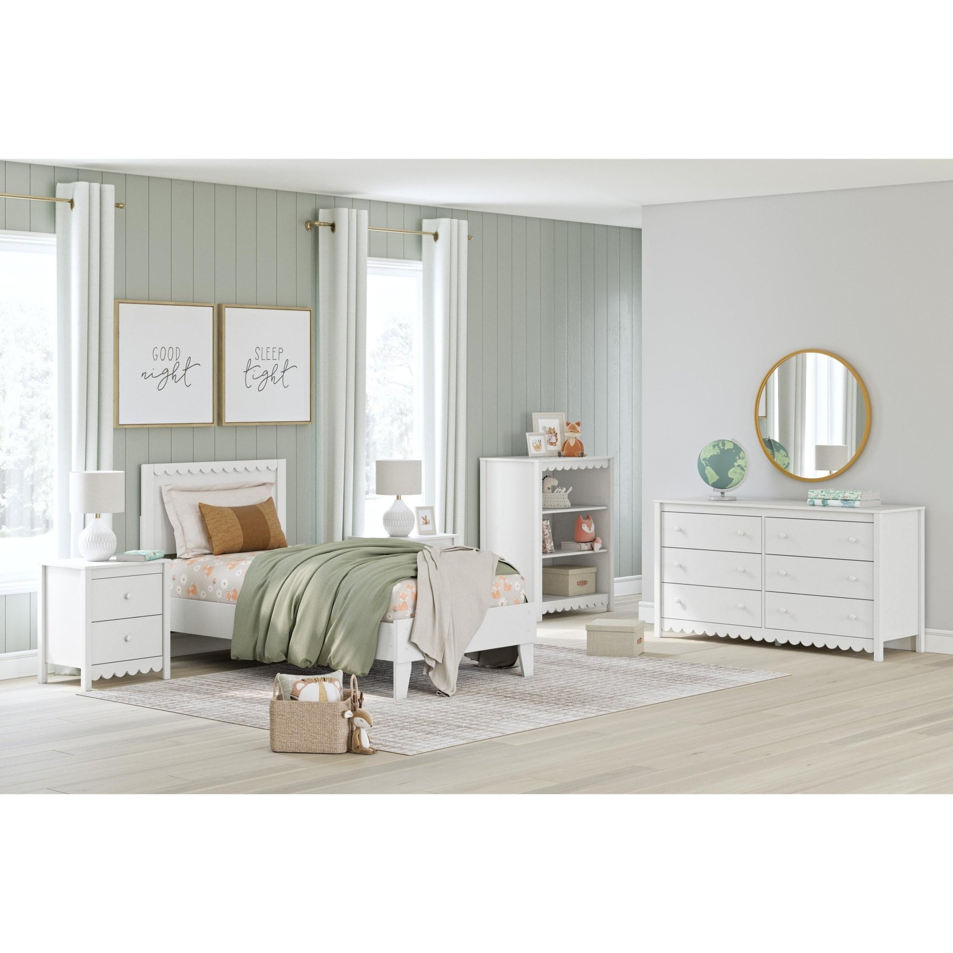 Signature Design by Ashley Hallityn EB1810B1 Twin Panel Platform Bed - American Furniture of Slidell