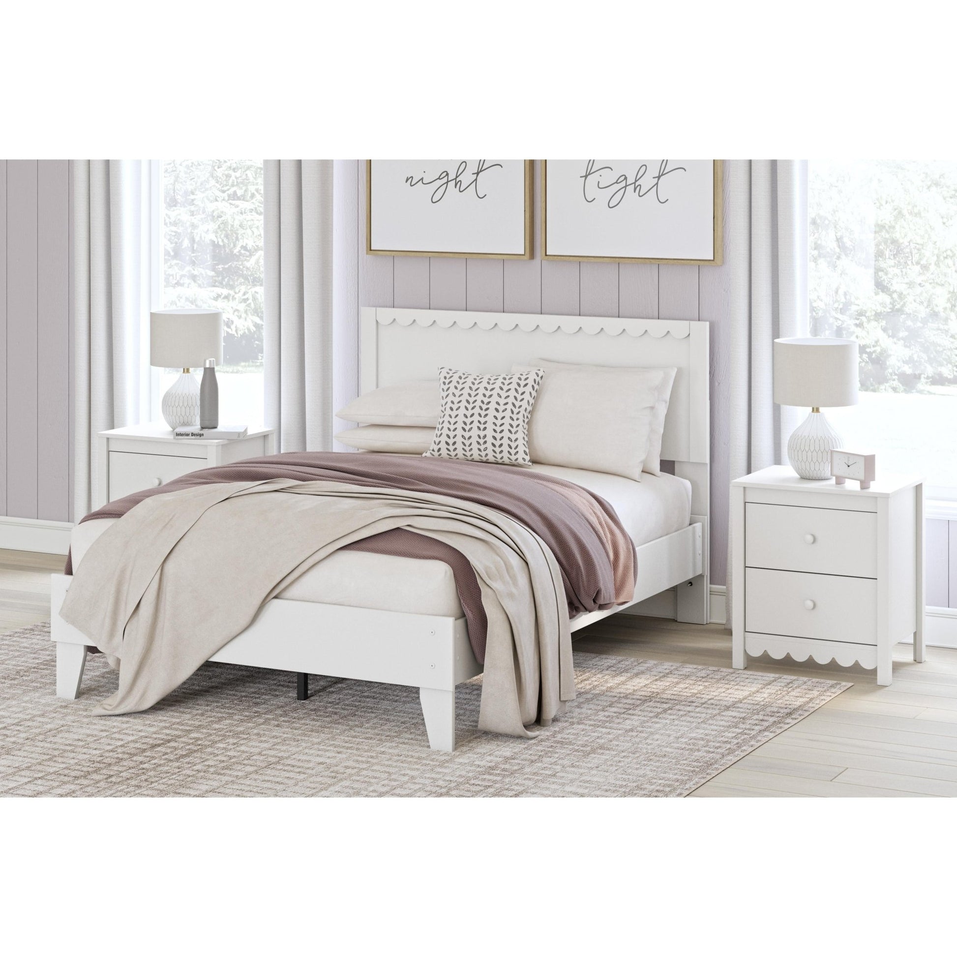 Signature Design by Ashley Hallityn EB1810B2 Full Panel Platform Bed - American Furniture of Slidell