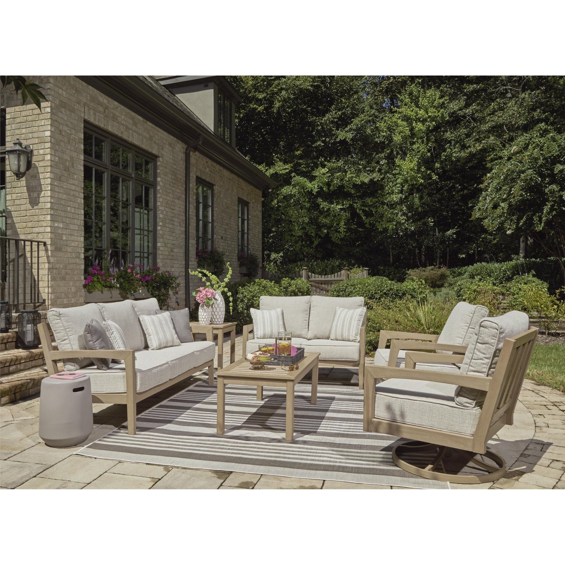 Signature Design by Ashley Hallow Creek P560 - 835 Loveseat with Cushion - American Furniture of Slidell