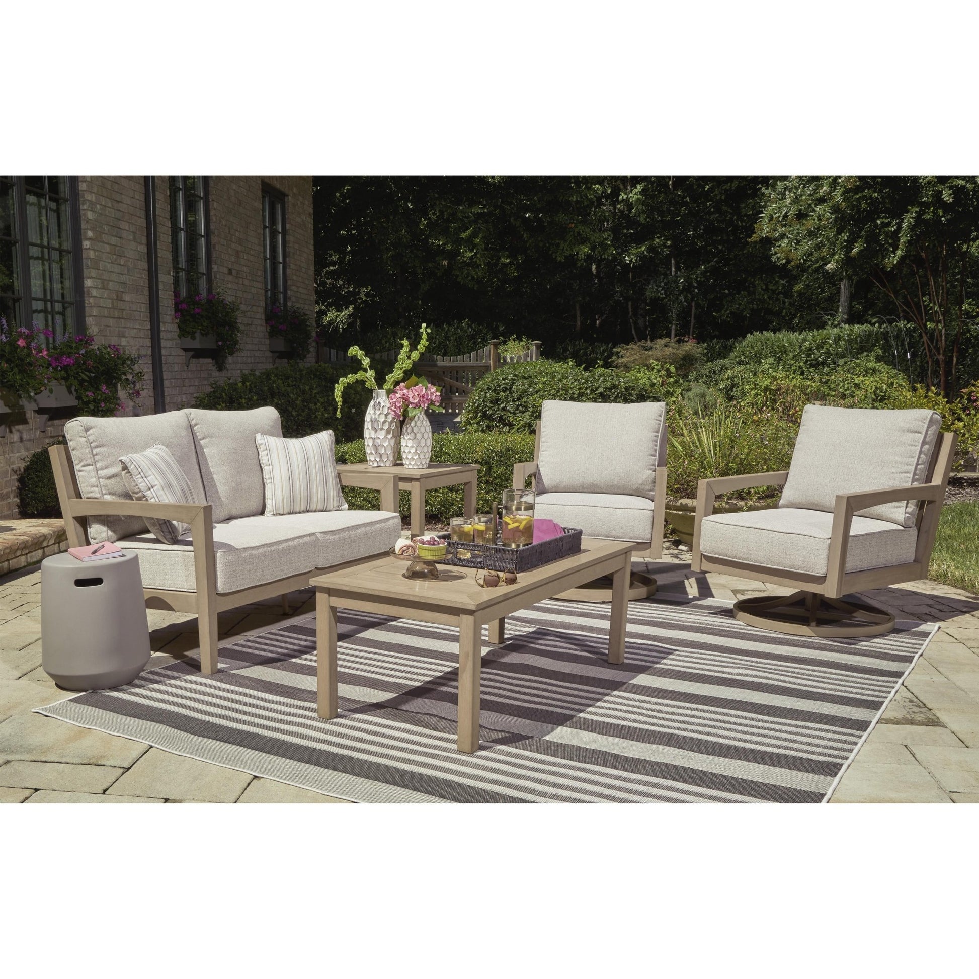 Signature Design by Ashley Hallow Creek P560 - 835 Loveseat with Cushion - American Furniture of Slidell