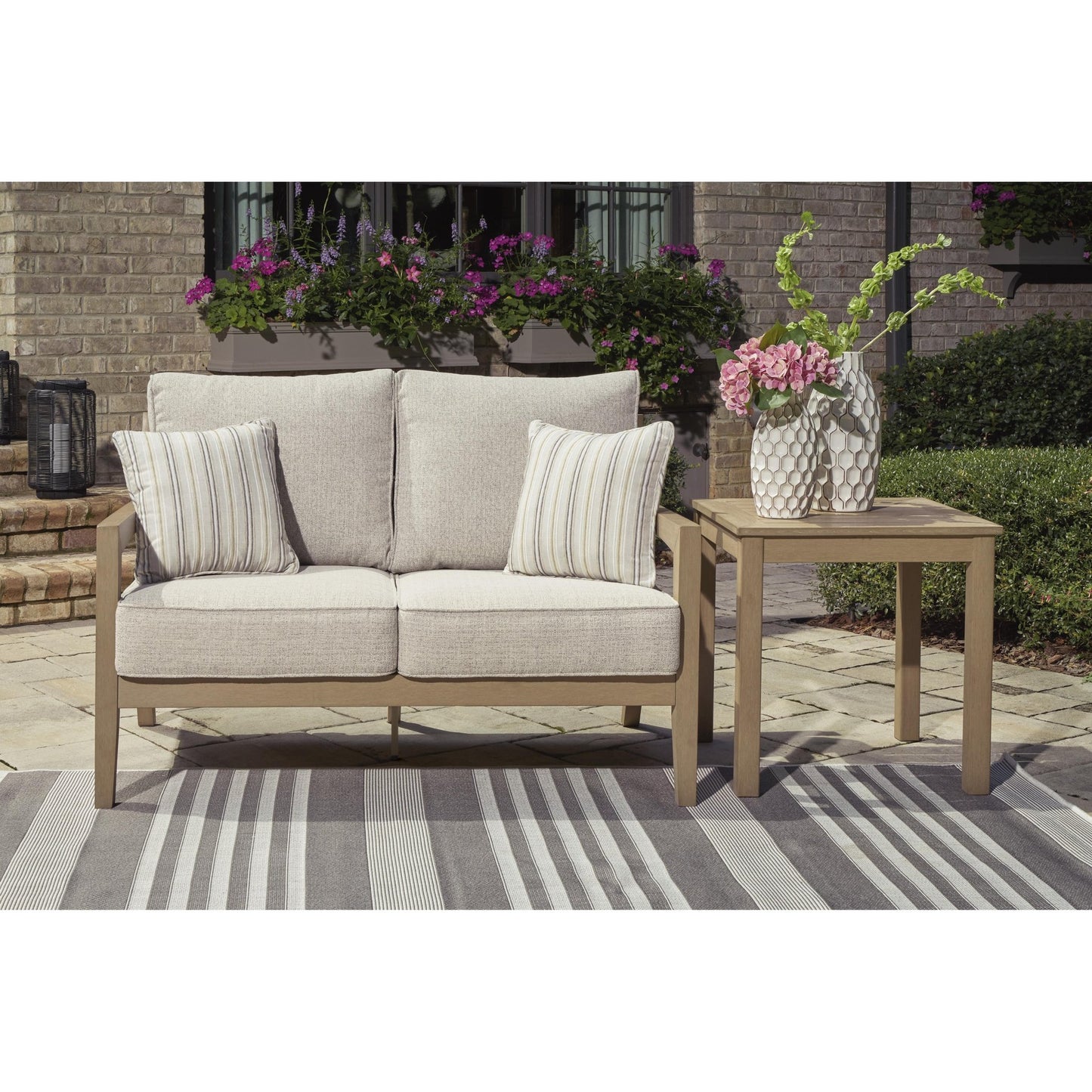 Signature Design by Ashley Hallow Creek P560 - 835 Loveseat with Cushion - American Furniture of Slidell