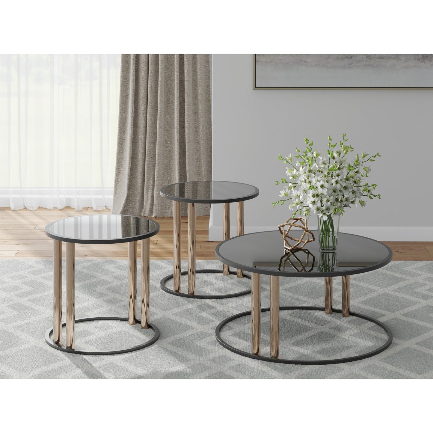 Signature Design by Ashley Hannerly T219 - 13 Occasional Table Set - American Furniture of Slidell