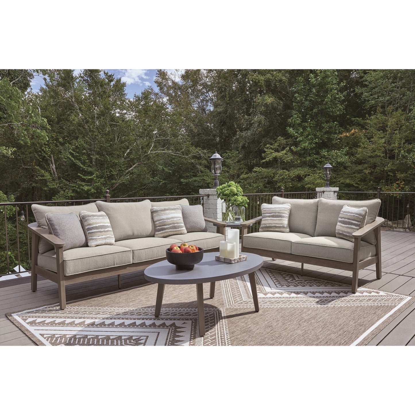 Signature Design by Ashley Harmony Headlands PCP428 - 701 Oval Cocktail Table - American Furniture of Slidell