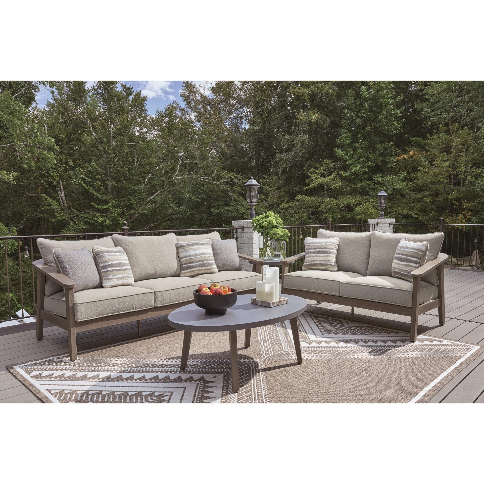 Signature Design by Ashley Harmony Headlands PCP428 - 701 Oval Cocktail Table - American Furniture of Slidell