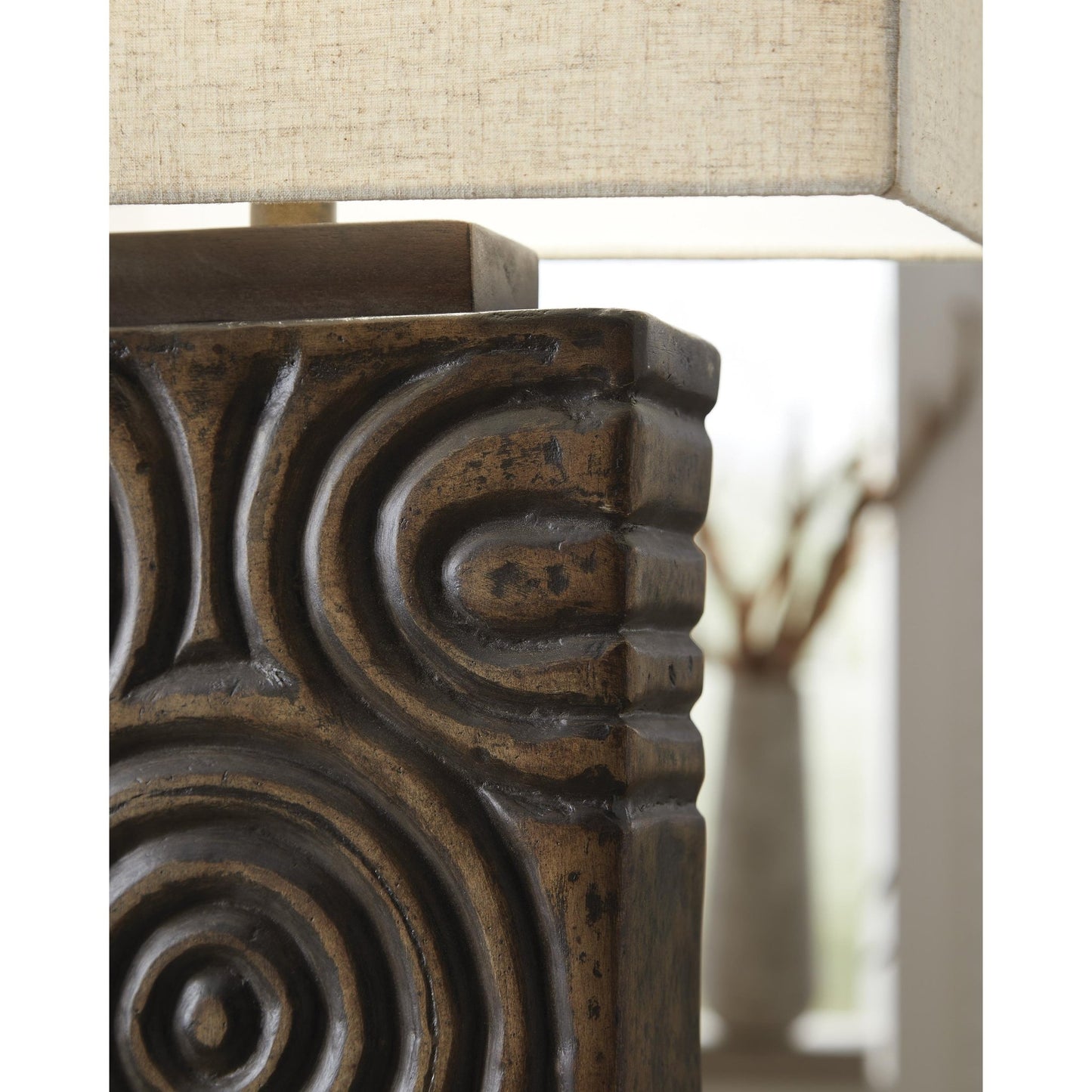Signature Design by Ashley Heathbury L235964 Paper Table Lamp - American Furniture of Slidell