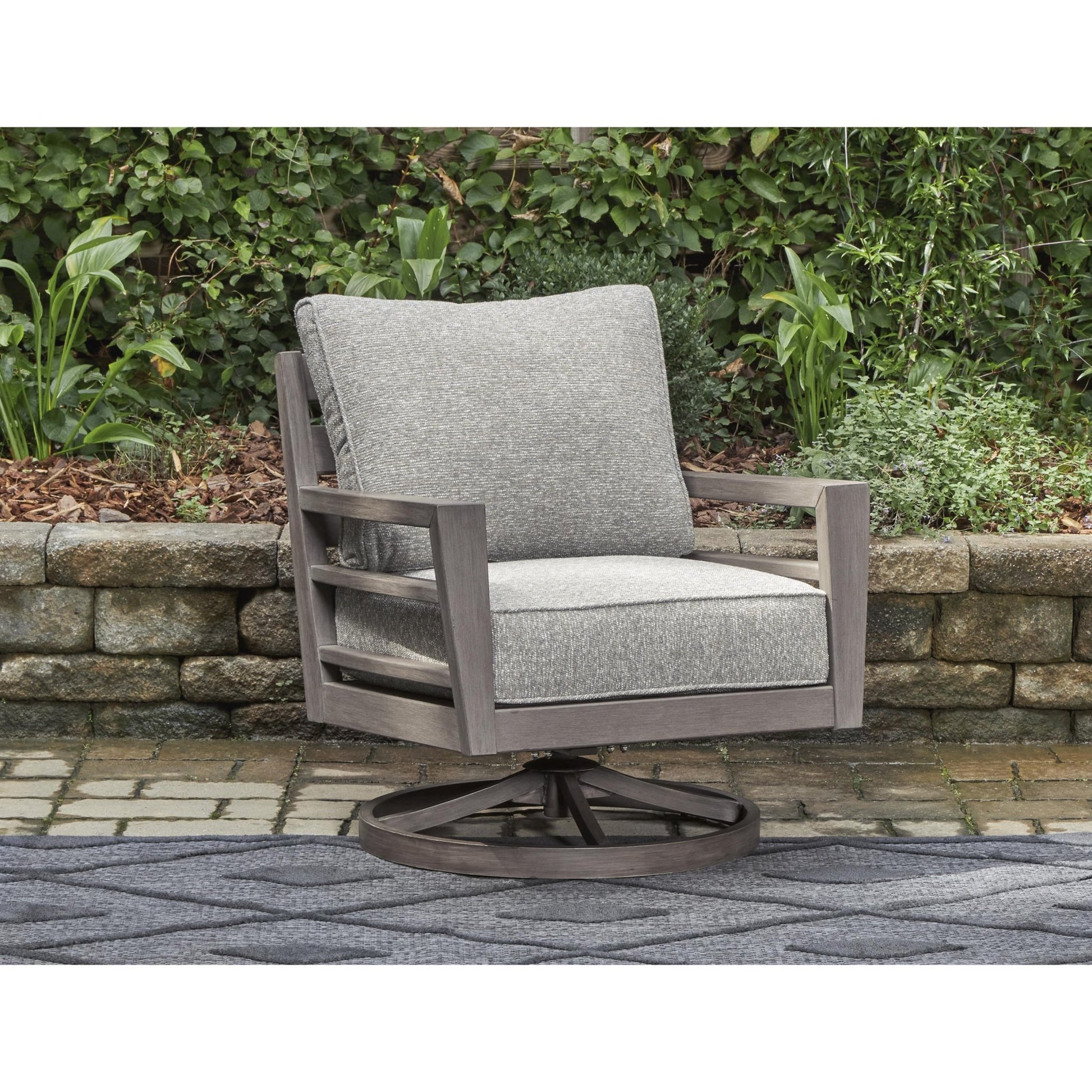 Signature Design by Ashley Hillside Barn P564 - 821 Swivel Lounge with Cushion - American Furniture of Slidell