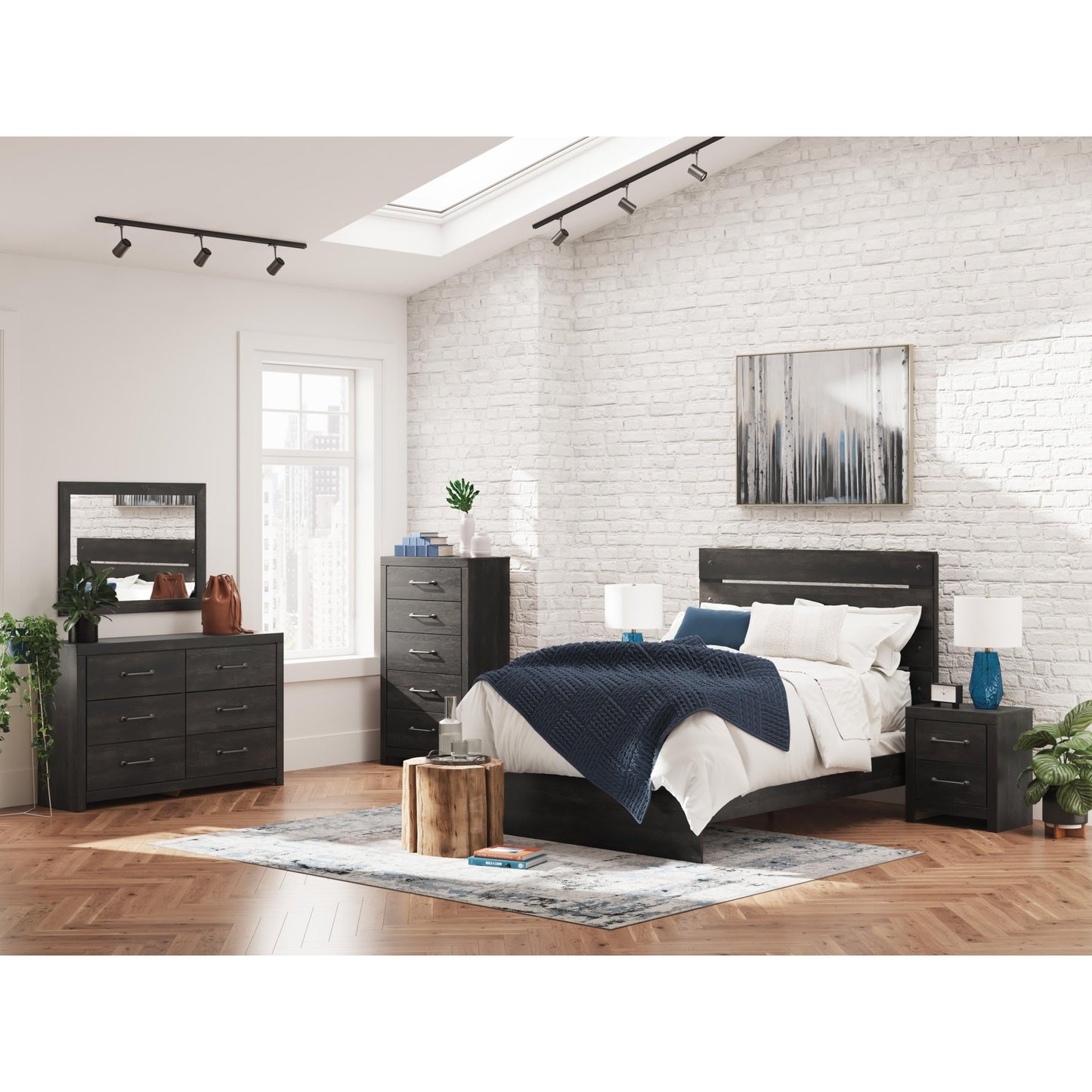 Signature Design by Ashley Hollivern PCB2108B1 Dresser and Mirror - American Furniture of Slidell