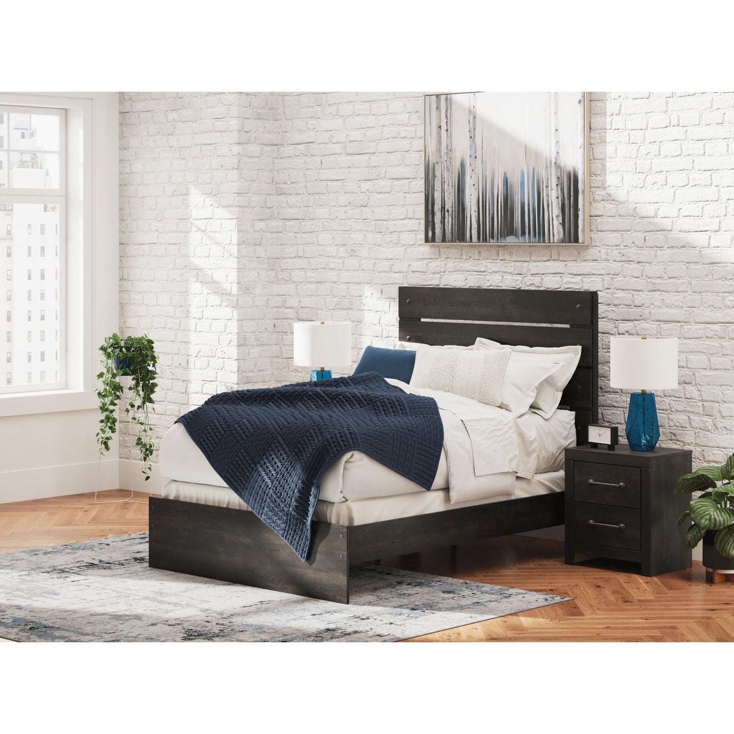 Signature Design by Ashley Hollivern PCB2108B12 Full Panel Bed - American Furniture of Slidell