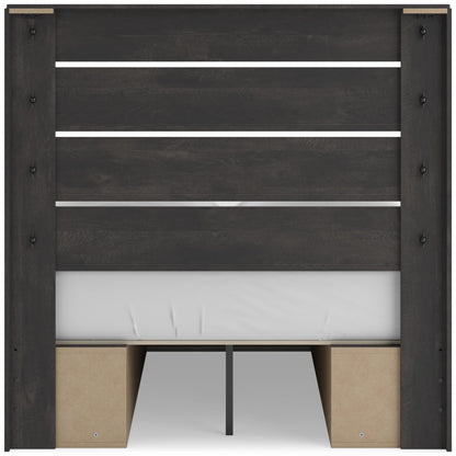 Signature Design by Ashley Hollivern PCB2108B16 Full Panel Bed with Storage - American Furniture of Slidell