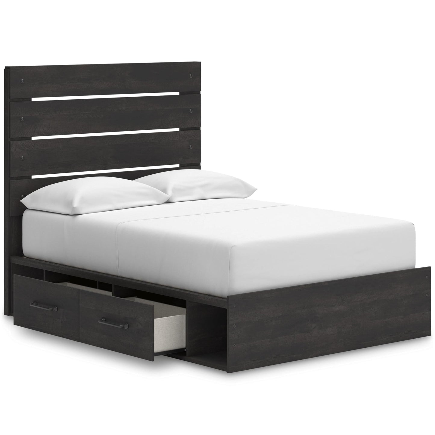 Signature Design by Ashley Hollivern PCB2108B16 Full Panel Bed with Storage - American Furniture of Slidell