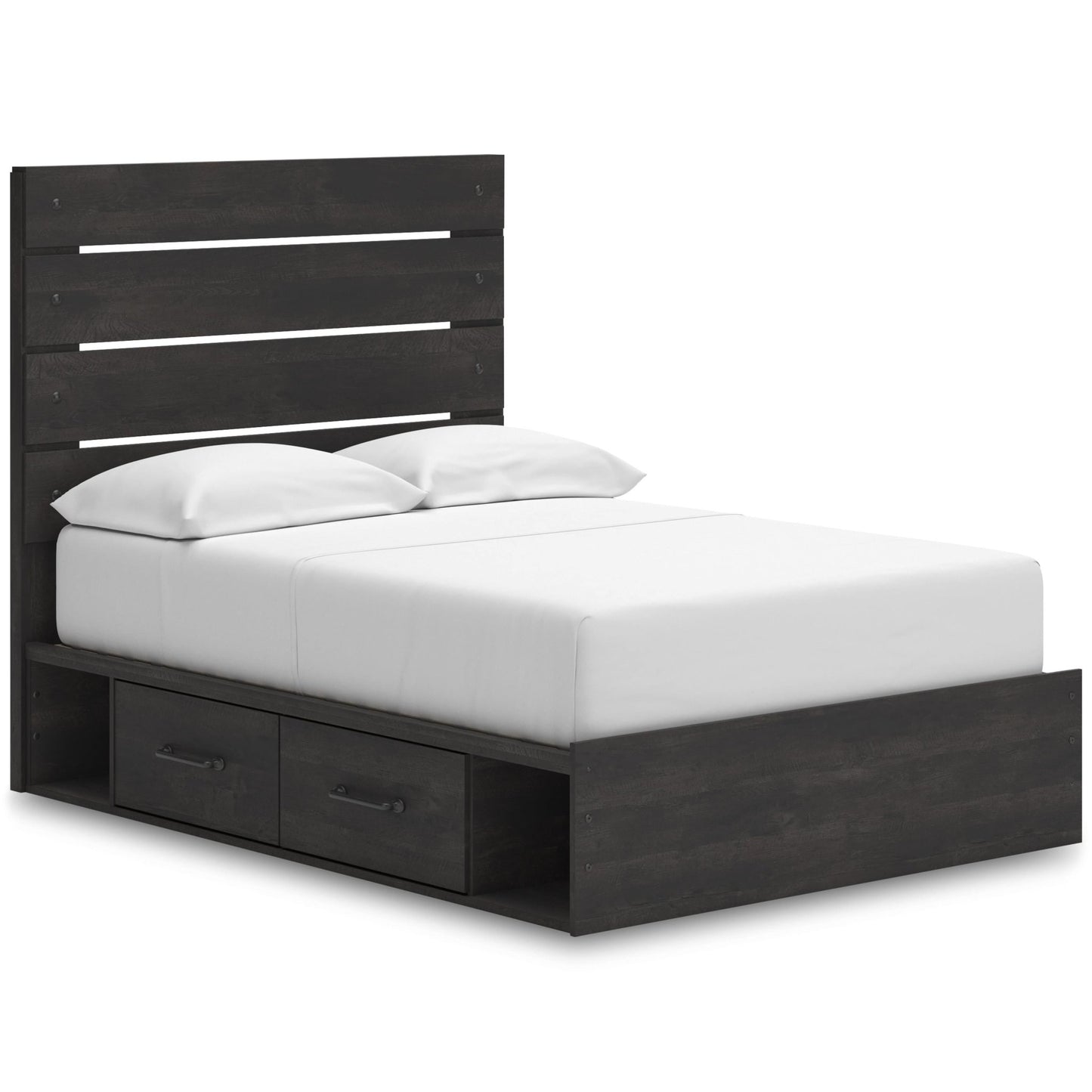Signature Design by Ashley Hollivern PCB2108B16 Full Panel Bed with Storage - American Furniture of Slidell