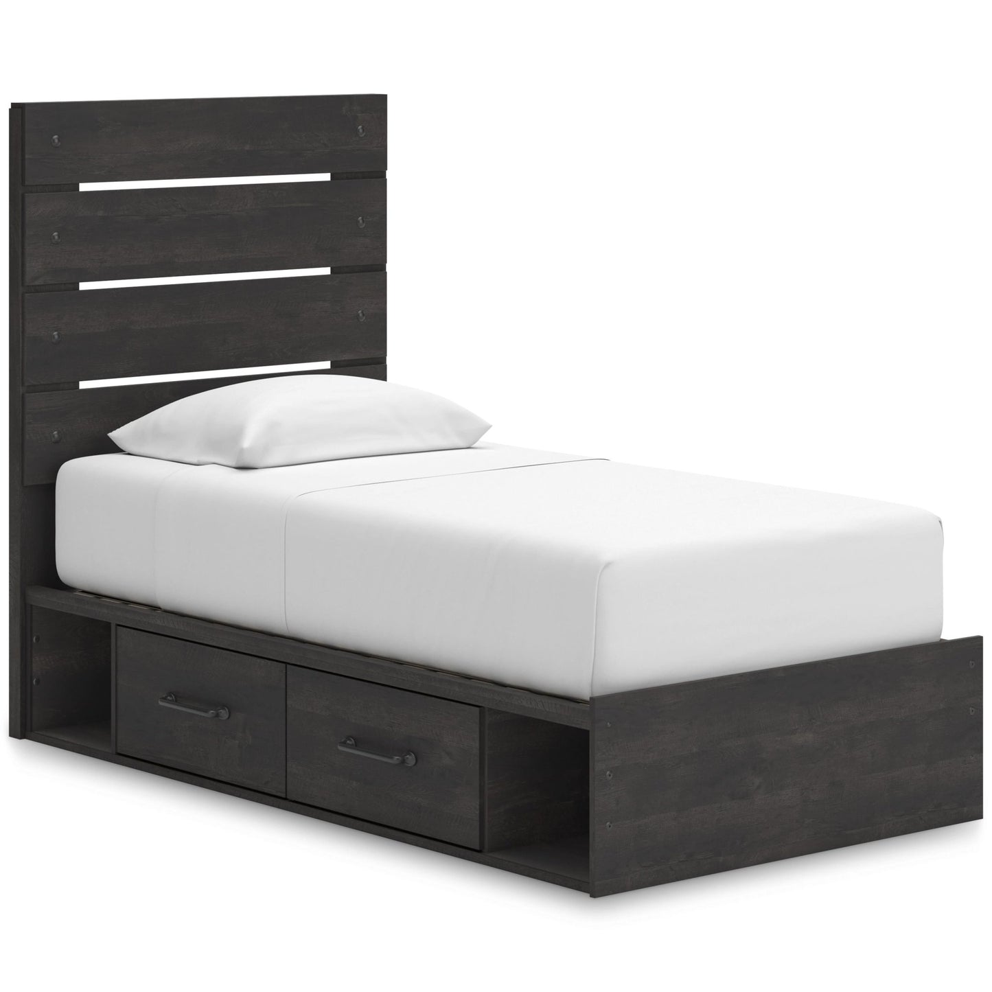 Signature Design by Ashley Hollivern PCB2108B17 Twin Panel Storage Bed - American Furniture of Slidell