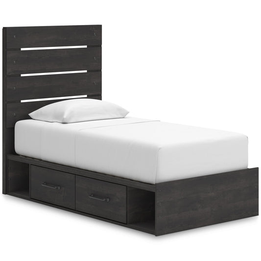 Signature Design by Ashley Hollivern PCB2108B17 Twin Panel Storage Bed - American Furniture of Slidell