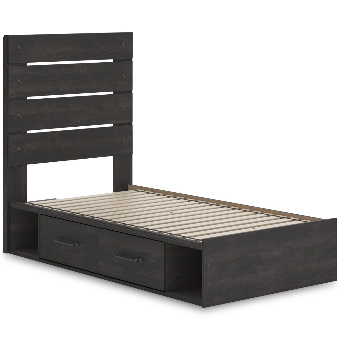 Signature Design by Ashley Hollivern PCB2108B17 Twin Panel Storage Bed - American Furniture of Slidell