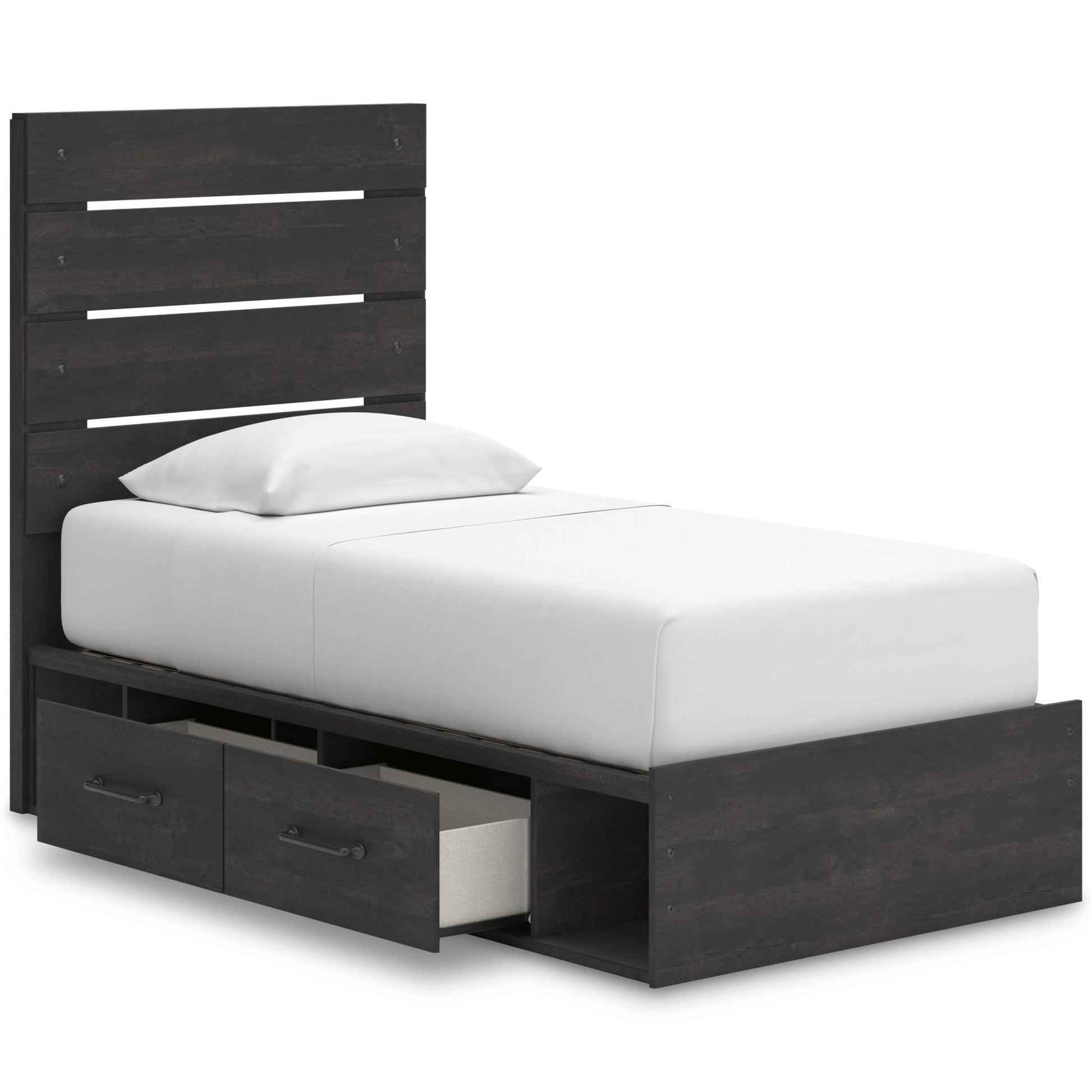 Signature Design by Ashley Hollivern PCB2108B17 Twin Panel Storage Bed - American Furniture of Slidell