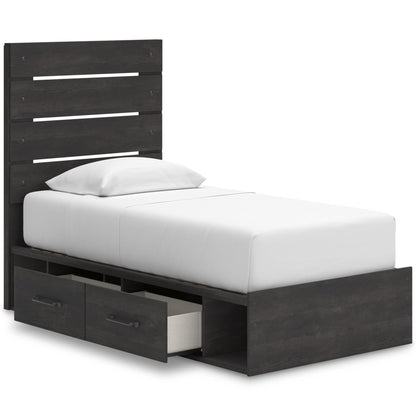 Signature Design by Ashley Hollivern PCB2108B17 Twin Panel Storage Bed - American Furniture of Slidell