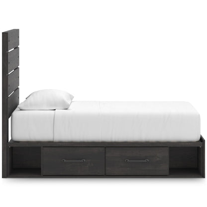 Signature Design by Ashley Hollivern PCB2108B17 Twin Panel Storage Bed - American Furniture of Slidell