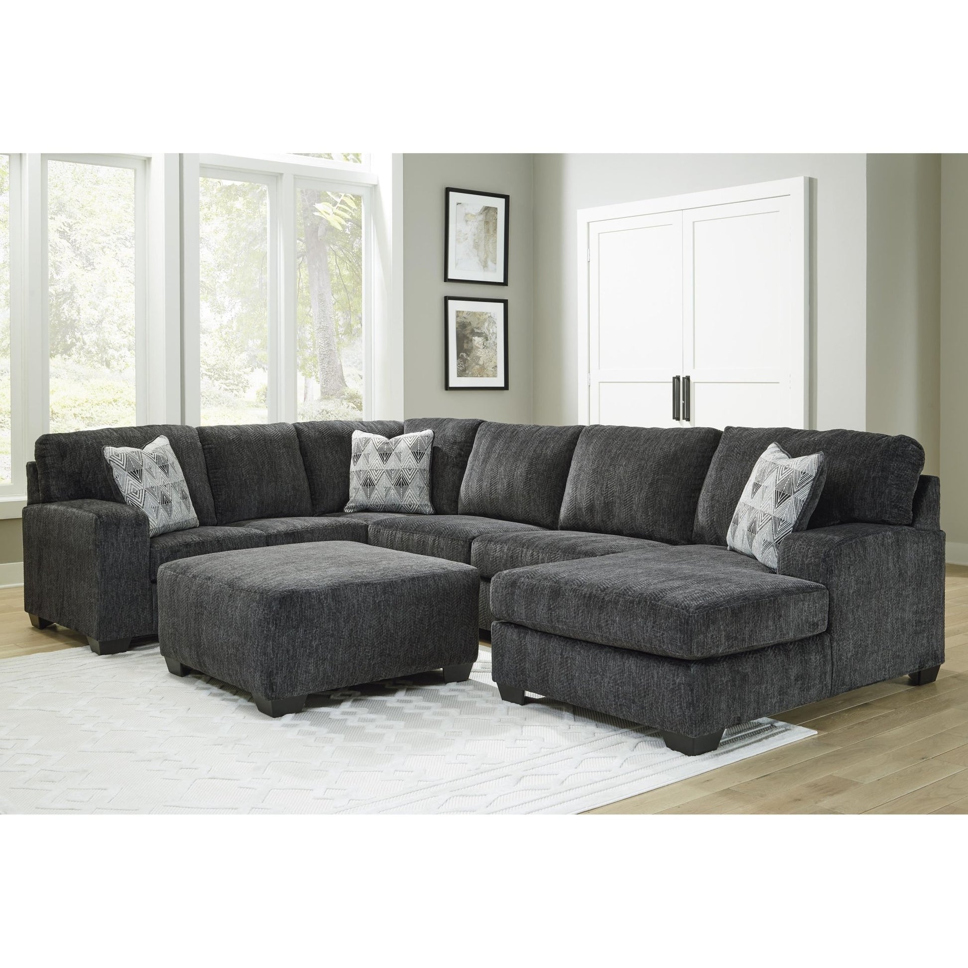 Signature Design by Ashley Hollyview Fabric 3 pc Sectional 1520566/1520534/1520517 - American Furniture of Slidell