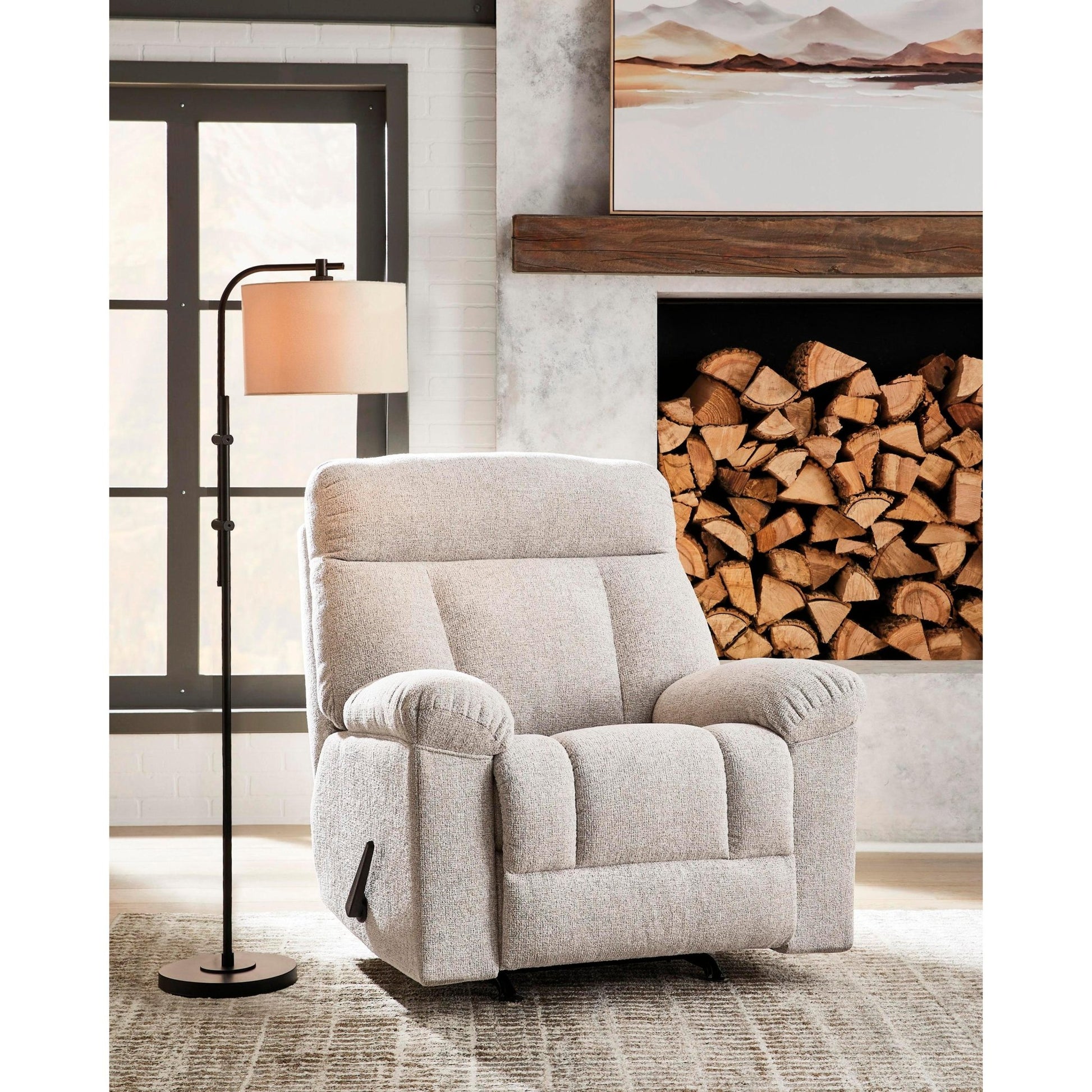 Signature Design by Ashley Hoyne Park Rocker Fabric Recliner PC8281525 - American Furniture of Slidell