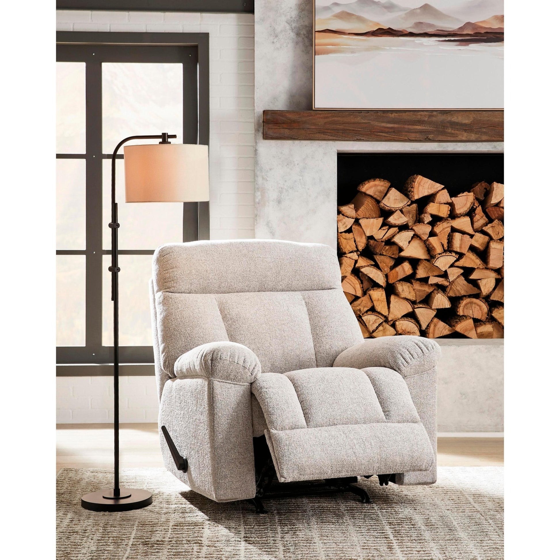 Signature Design by Ashley Hoyne Park Rocker Fabric Recliner PC8281525 - American Furniture of Slidell