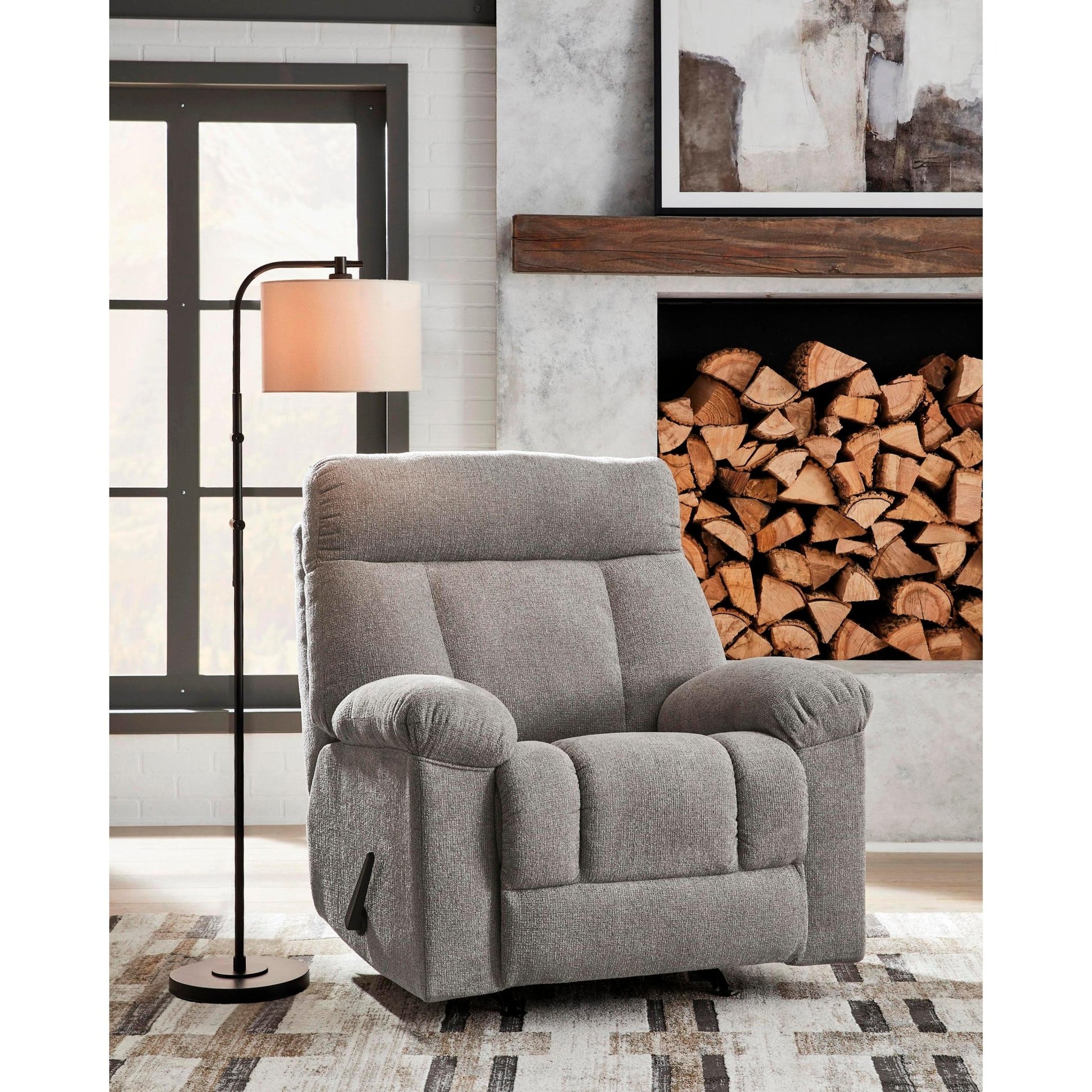 Signature Design by Ashley Hoyne Park Rocker Fabric Recliner PC8281625 - American Furniture of Slidell