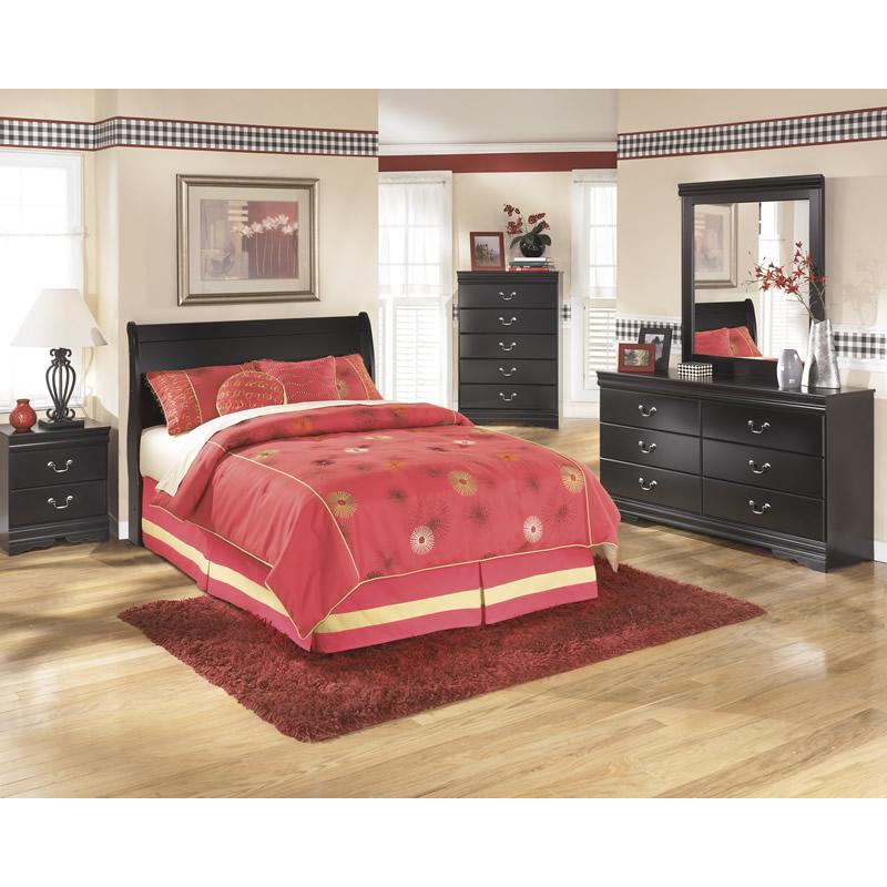 Signature Design by Ashley Huey Vineyard B128 5 pc Full Sleigh Bedroom Set - American Furniture of Slidell