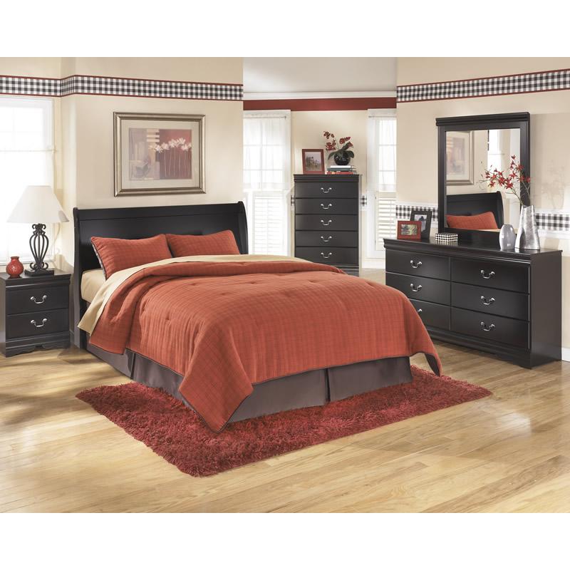 Signature Design by Ashley Huey Vineyard B128 5 pc Queen Sleigh Bedroom Set - American Furniture of Slidell
