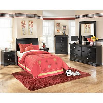 Signature Design by Ashley Huey Vineyard B128 - 82 Twin Sleigh Rails - American Furniture of Slidell