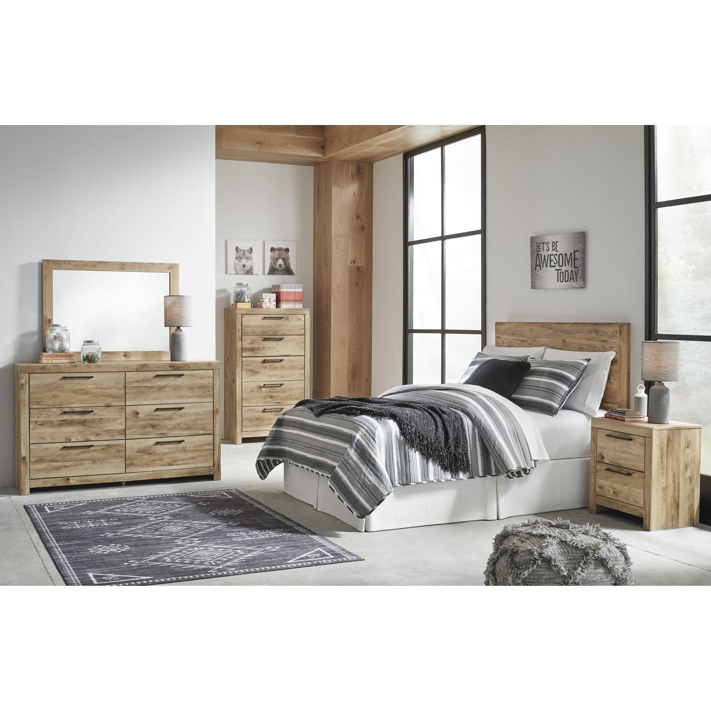 Signature Design by Ashley Hyanna B1050 - 87 Full Panel Headboard - American Furniture of Slidell