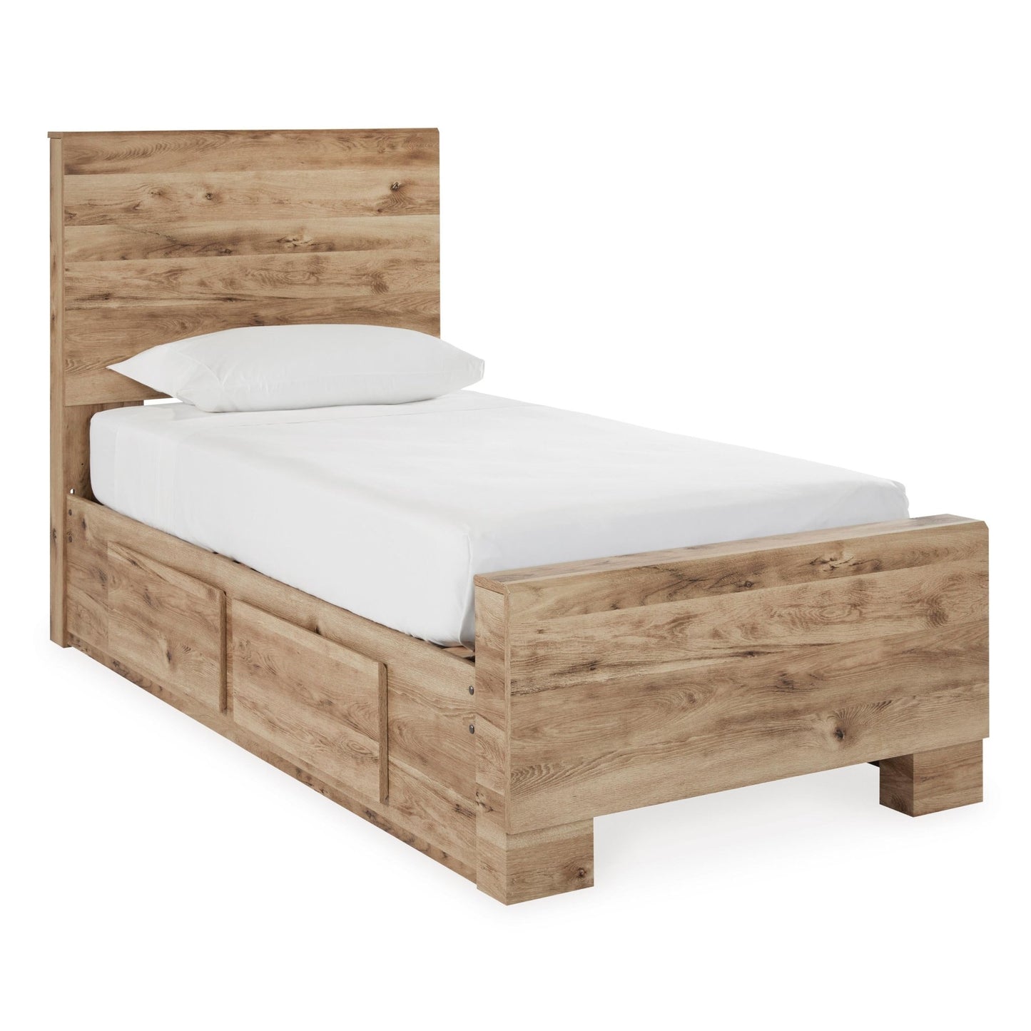 Signature Design by Ashley Hyanna B1050B24 Twin Panel Bed with 1 Side Storage - American Furniture of Slidell