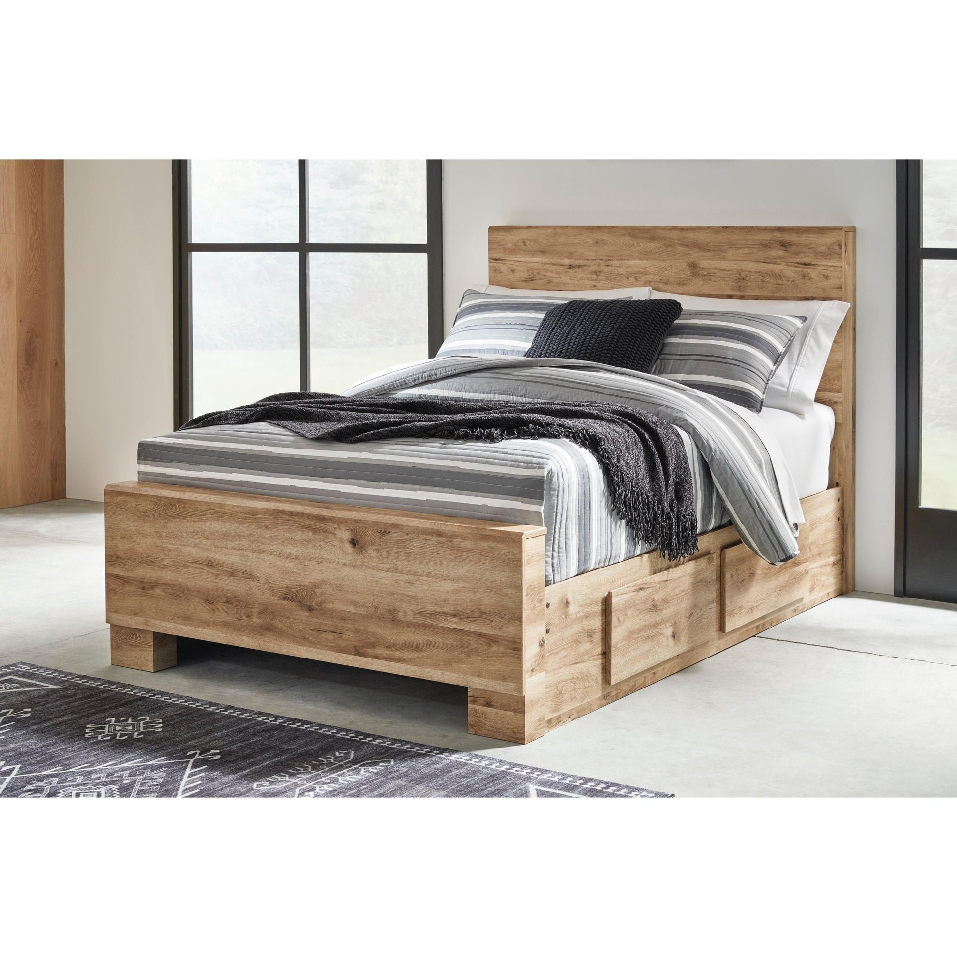 Signature Design by Ashley Hyanna B1050B29 Full Panel Bed with 2 Side Storage - American Furniture of Slidell