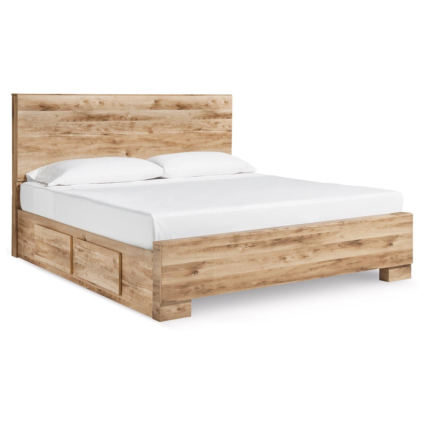 Signature Design by Ashley Hyanna B1050B33 King Panel Bed with 2 Side Storage - American Furniture of Slidell