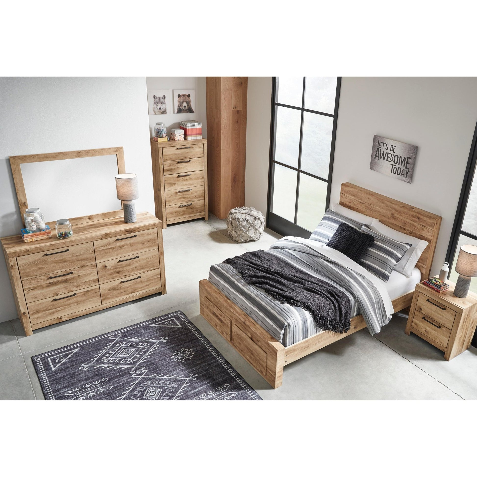 Signature Design by Ashley Hyanna B1050B38 Full Panel Storage Bed - American Furniture of Slidell
